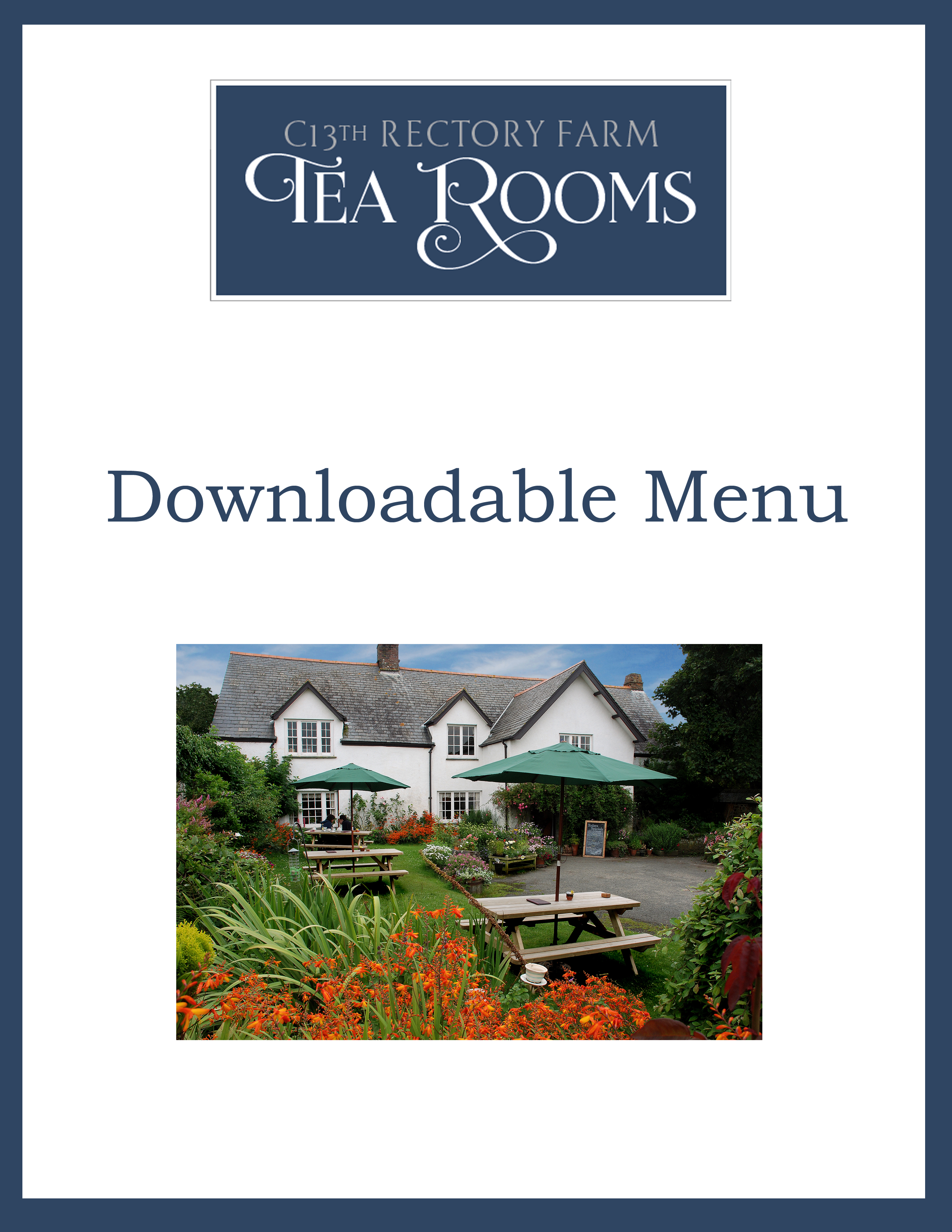 Click Here to Download a PDF of Our Speciality Teas Menu