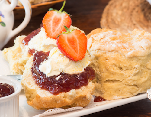 An Image of Our Delicious Cream Tea - Click Here for Our Menu Page